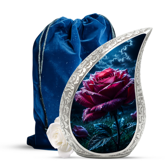 Rose Urn for Mom Ashes | Beautiful Rose Cremation Urn for Women, Mother, Sister, Daughter