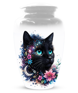Black Cat Urn for Ashes, Custom Cat Memorial Urn, Pet Cremation Urn