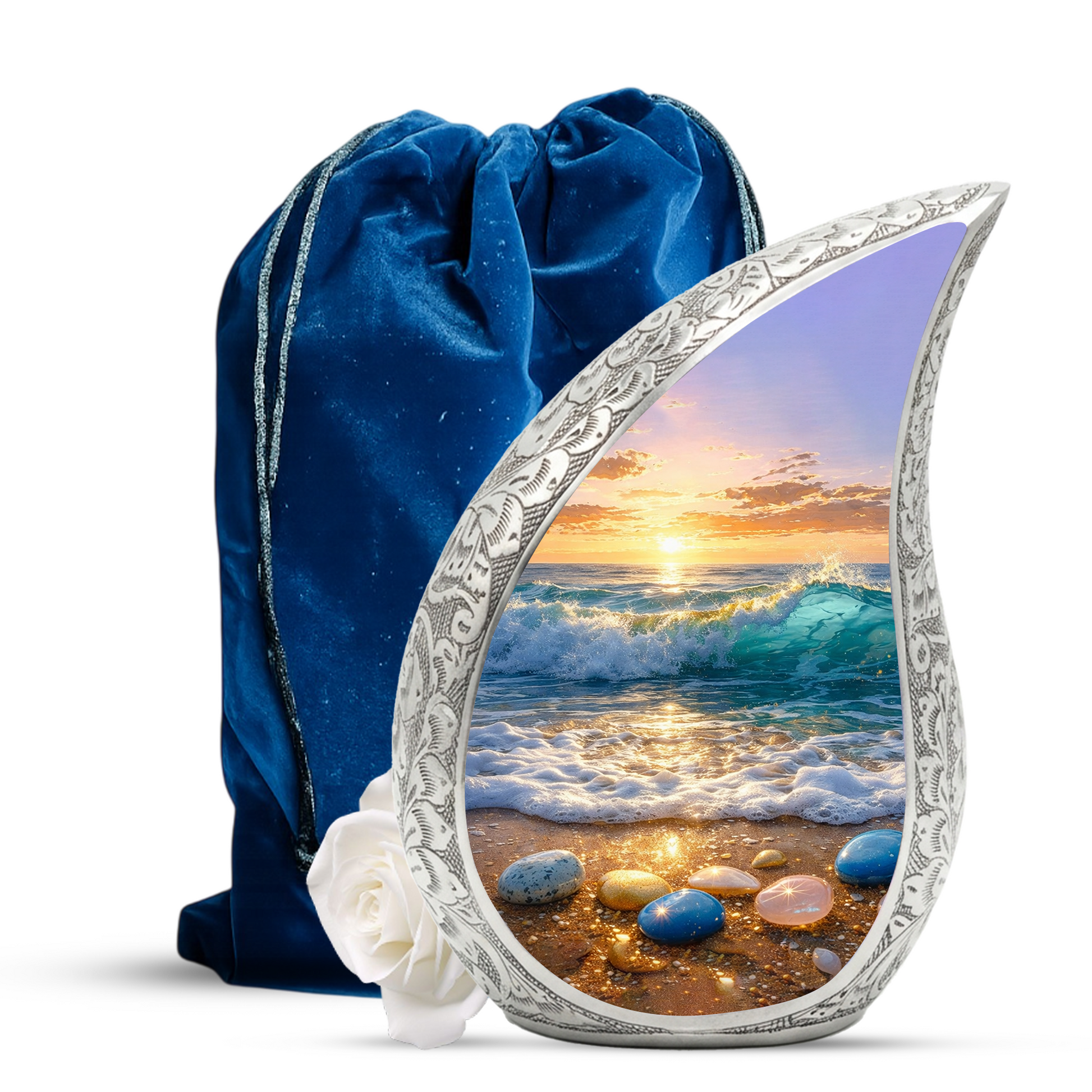 Ocean Adult Urn for Human Ashes – Premium Ocean Cremation Urn
