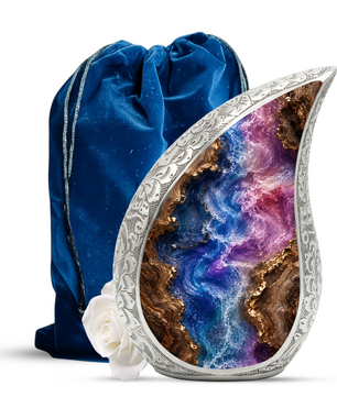 Abstract Cremation Urn for Ashes, Adult Urn for Human Ashes