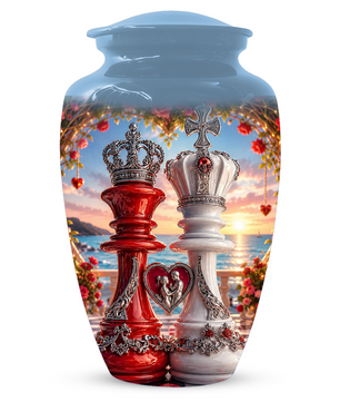 Extra Large Companion Urn for Two Adults - Personalized Couple Memorial for Mom & Dad