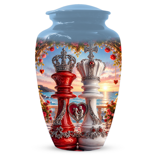 Extra Large Companion Urn for Two Adults - Personalized Couple Memorial for Mom & Dad