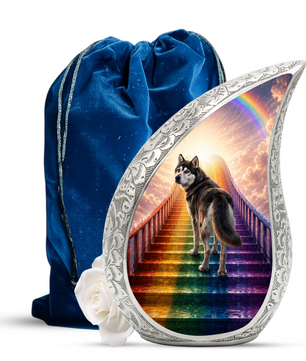 Dog Heaven Urn for Human Ashes | Personalized Dog Memorial & Adult Cremation Urn