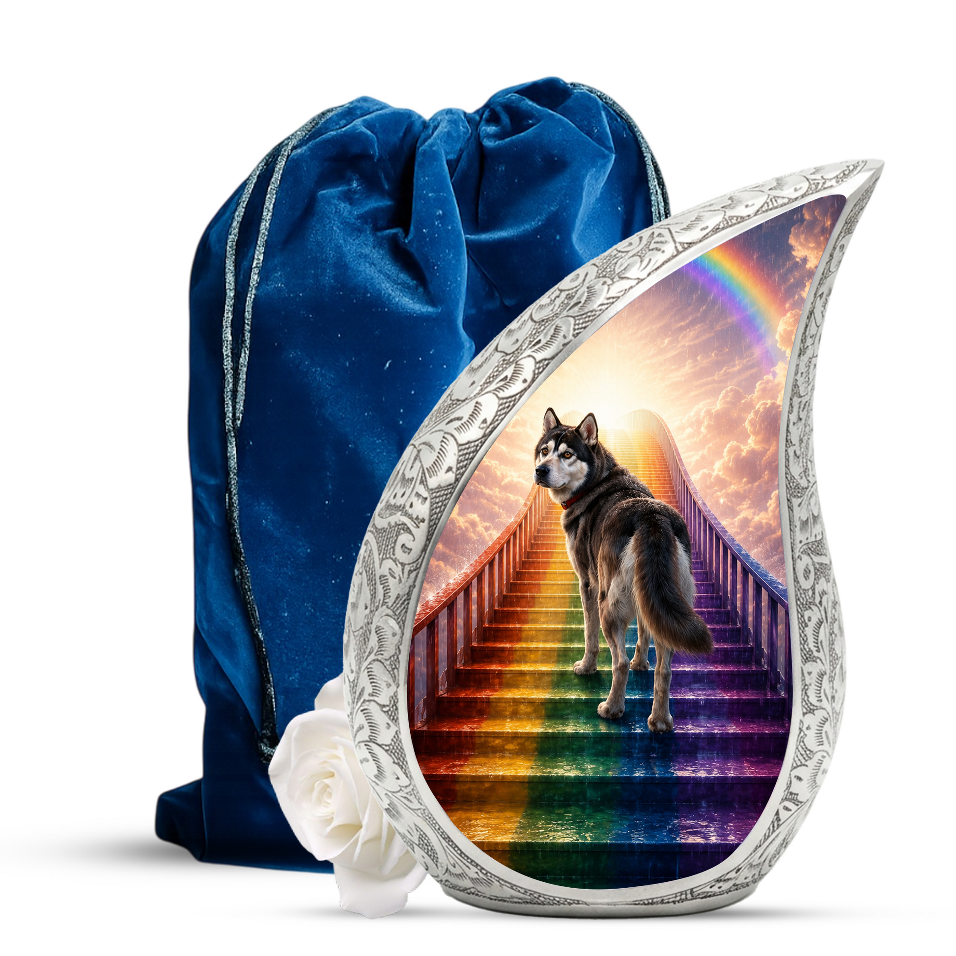 Dog Heaven Urn for Human Ashes | Personalized Dog Memorial & Adult Cremation Urn