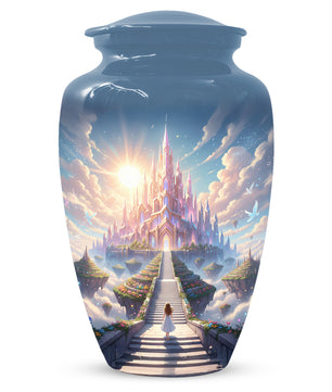 Heaven Stairway Urn for Mom – Custom Angel Memorial Cremation Urn for Ashes