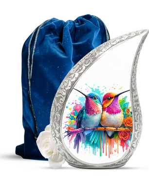 Beautiful Hummingbird Cremation Urn for Adult Ashes