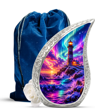 Ocean Wave Cremation Urn for Adult Ashes | Beautiful Ocean Theme Urn for Mom, Women & Human Ashes