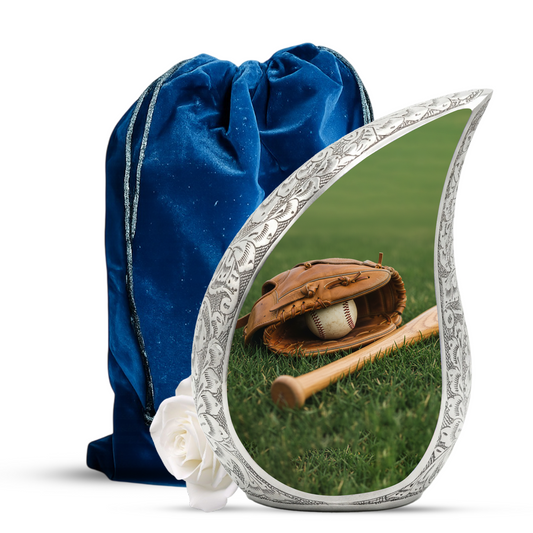 Personalized Baseball Urn for Dad | Keepsake Memorial Urn for Father