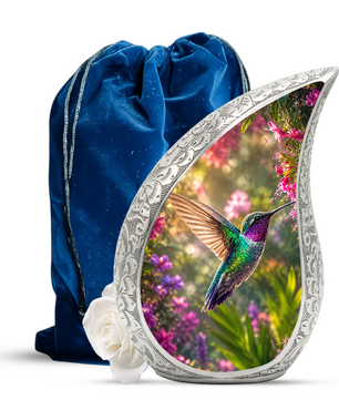 Hummingbird Urn for Human Ashes – Beautiful Adult Cremation Urn