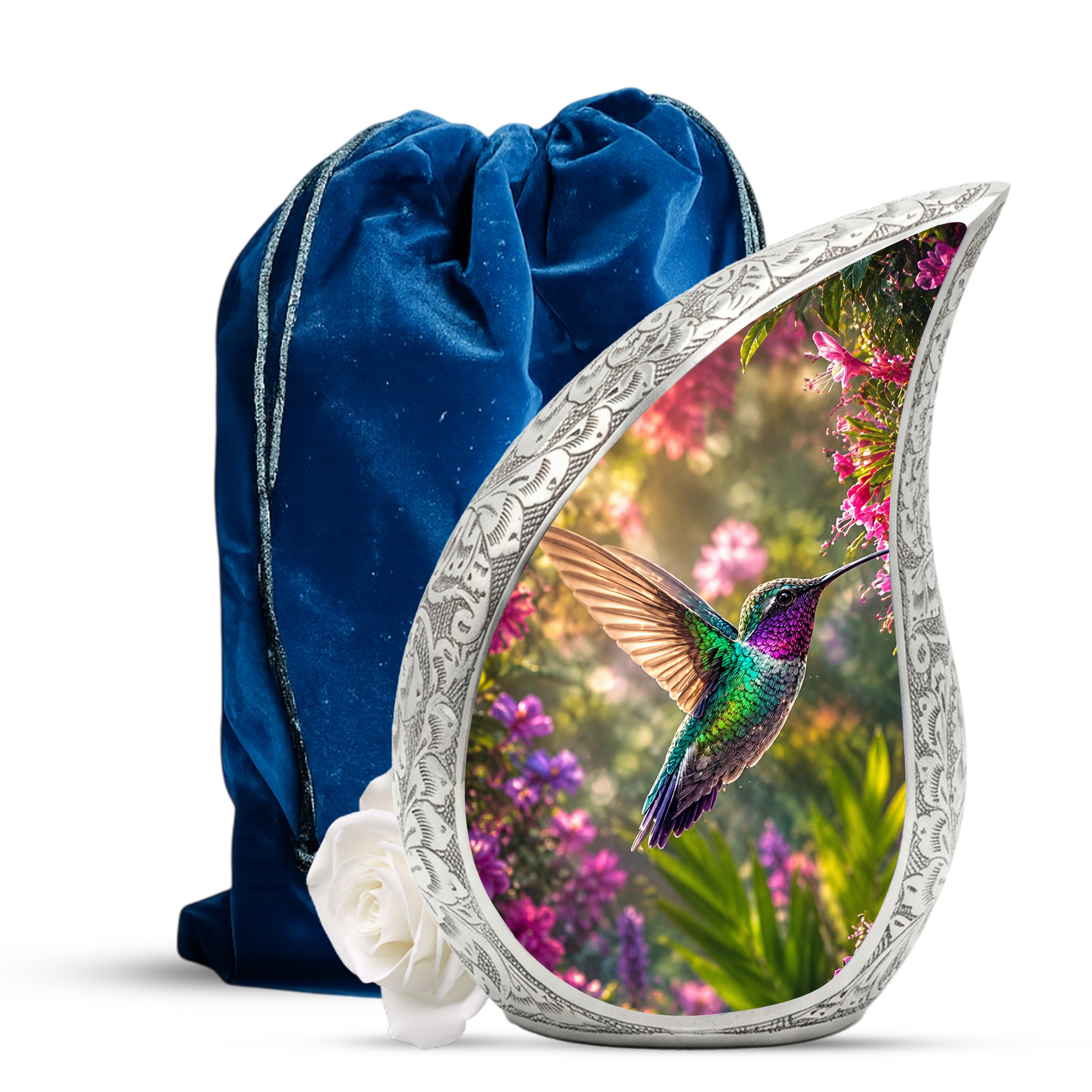 Hummingbird Urn for Human Ashes – Beautiful Adult Cremation Urn