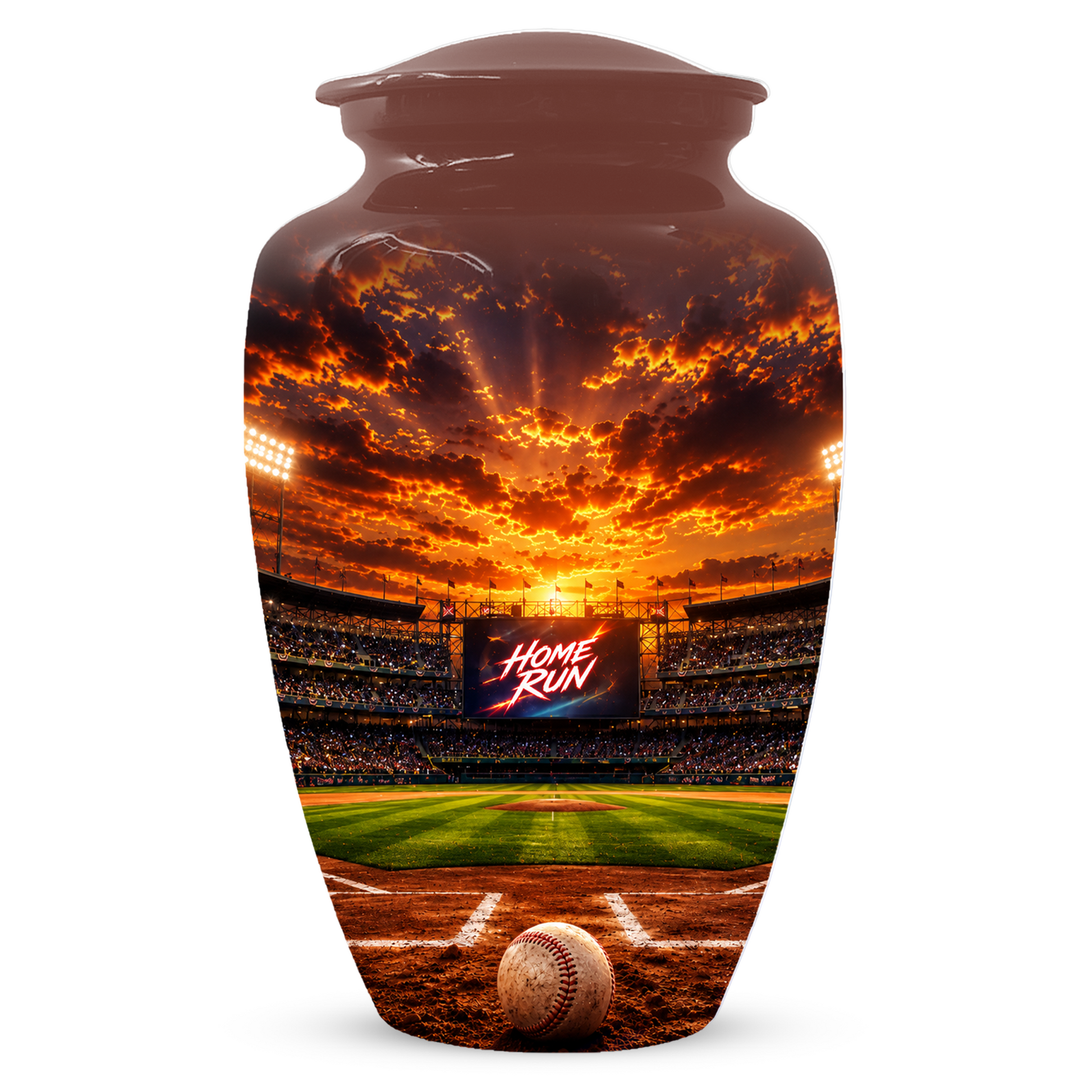 Baseball Memorial Urn for Dad - Personalized Cremation Urns for Ashes