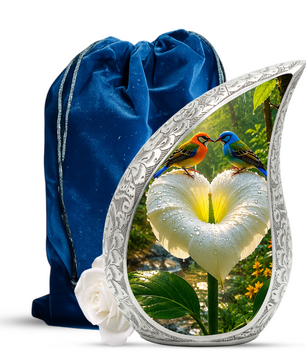 Bird Love Adult Urn for Human Ashes – Elegant Adult Cremation Urn