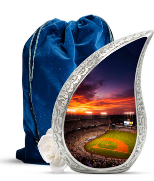 Baseball Stadium Memorial Urn | Personalized Cremation Urn for Dad