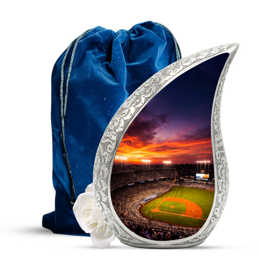 Baseball Stadium Memorial Urn | Personalized Cremation Urn for Dad