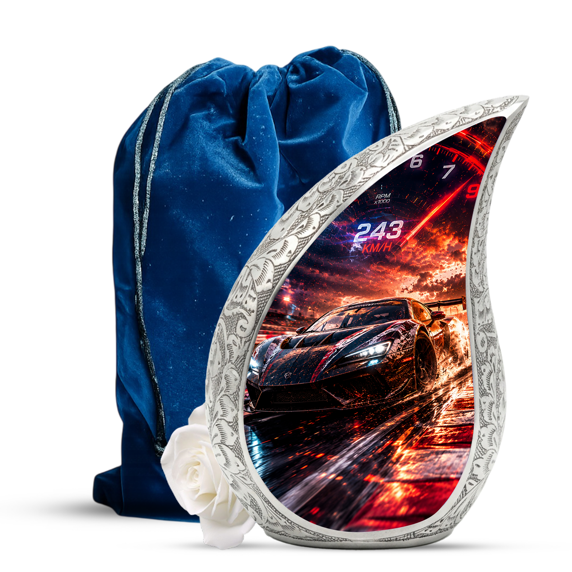 Sports Car Urn for Adult Ashes | Adult Cremation Urn for Men & Dad