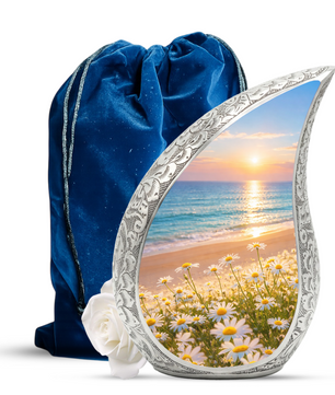 Sunflower Beach Adult Urn for Human Ashes – Premium Beach Cremation Urn