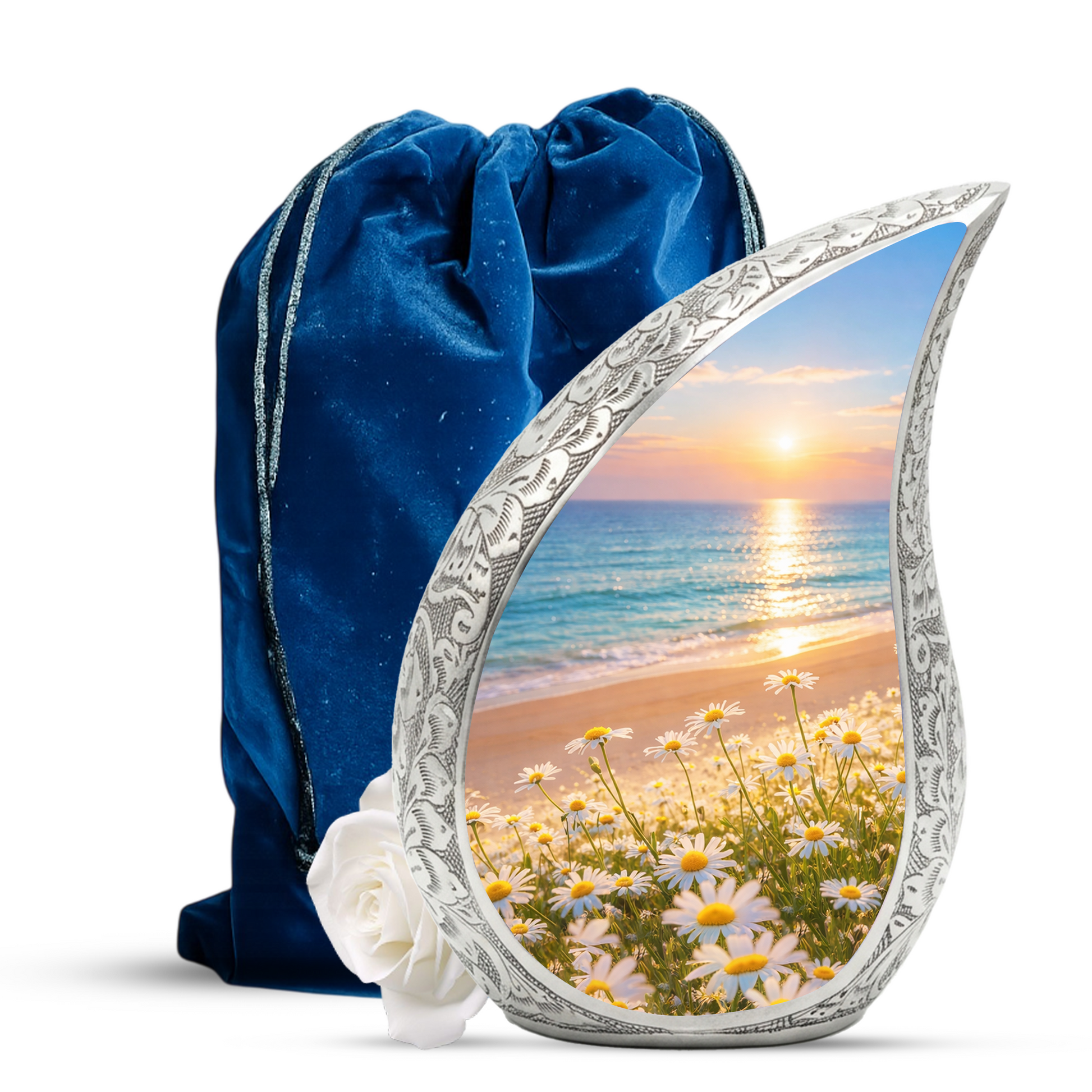 Sunflower Beach Adult Urn for Human Ashes – Premium Beach Cremation Urn