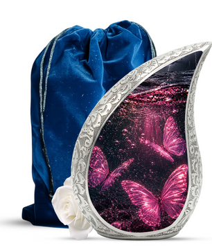 Pink Butterfly Urn for Ashes | Butterfly Urns for Human Ashes, Butterfly Urn for Cremains,