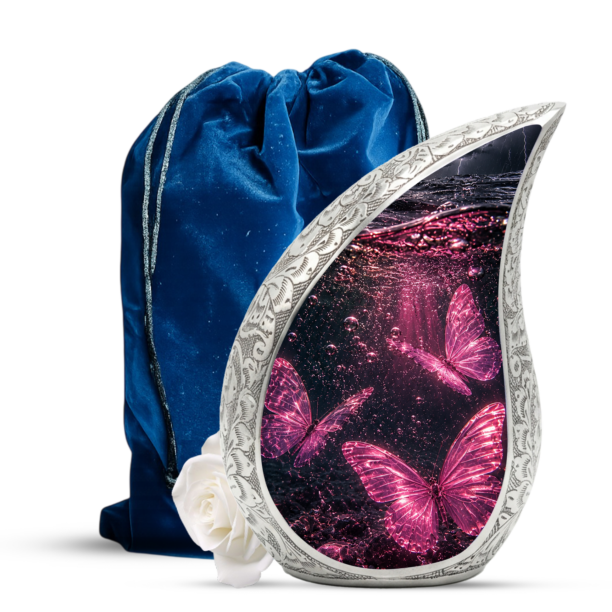 Pink Butterfly Urn for Ashes | Butterfly Urns for Human Ashes, Butterfly Urn for Cremains,