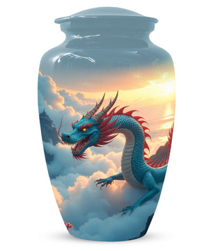 Celestial Sky Dragon Urn for Adult Ashes – Fantasy Dragon Adult Cremation Urn |  Memorial Urn