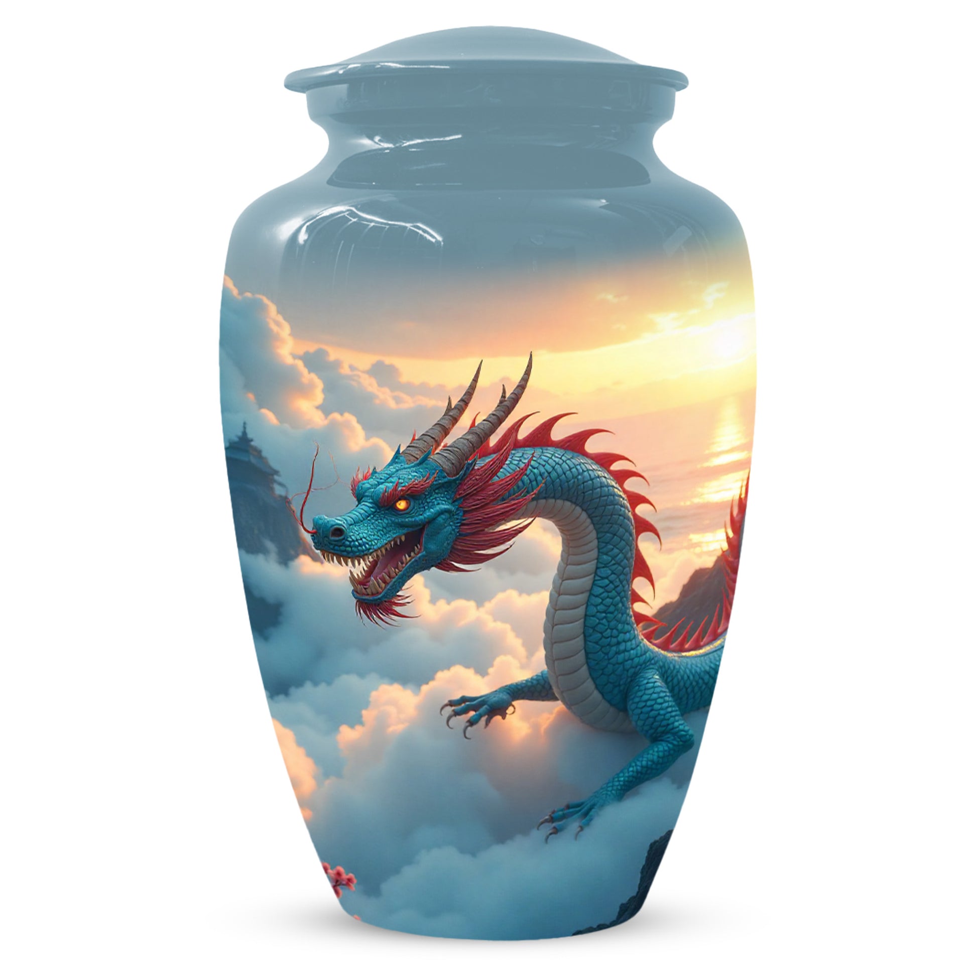 Celestial Sky Dragon Urn for Adult Ashes – Fantasy Dragon Adult Cremation Urn |  Memorial Urn
