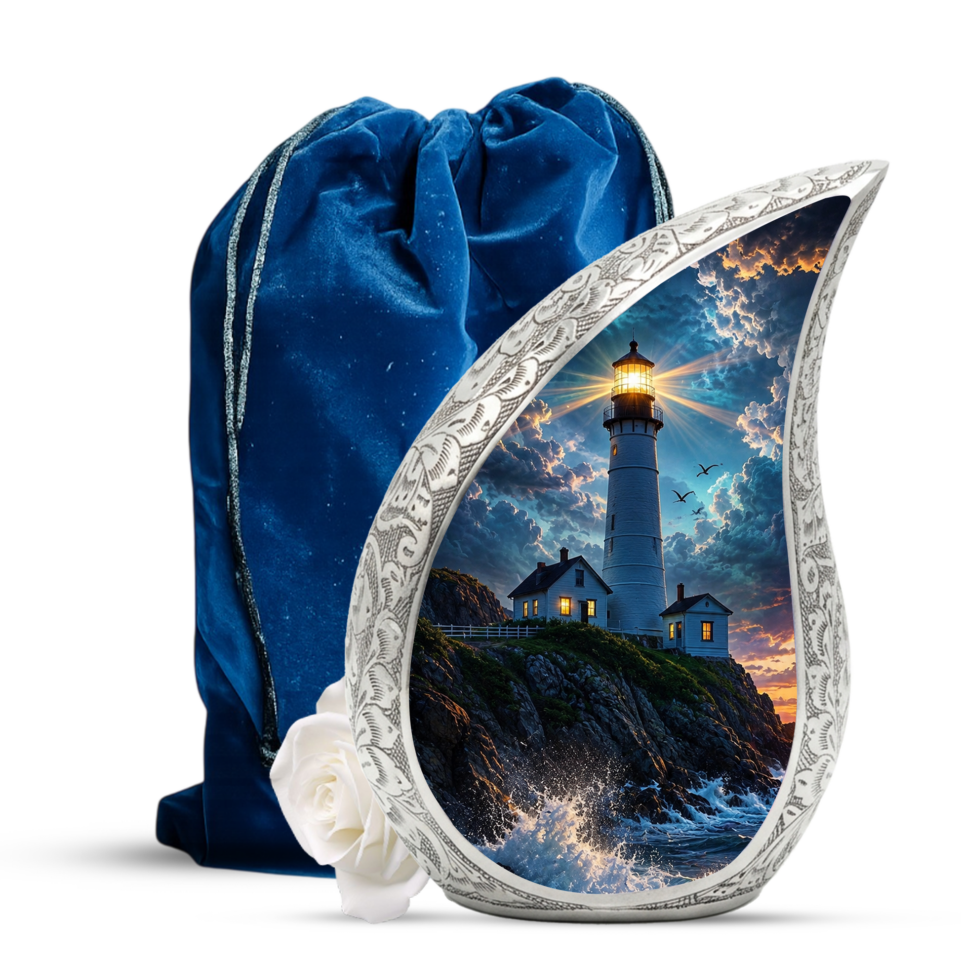 Lighthouse Urn for Human Ashes | Adult Cremation Urn & Memorial Urns for Adults