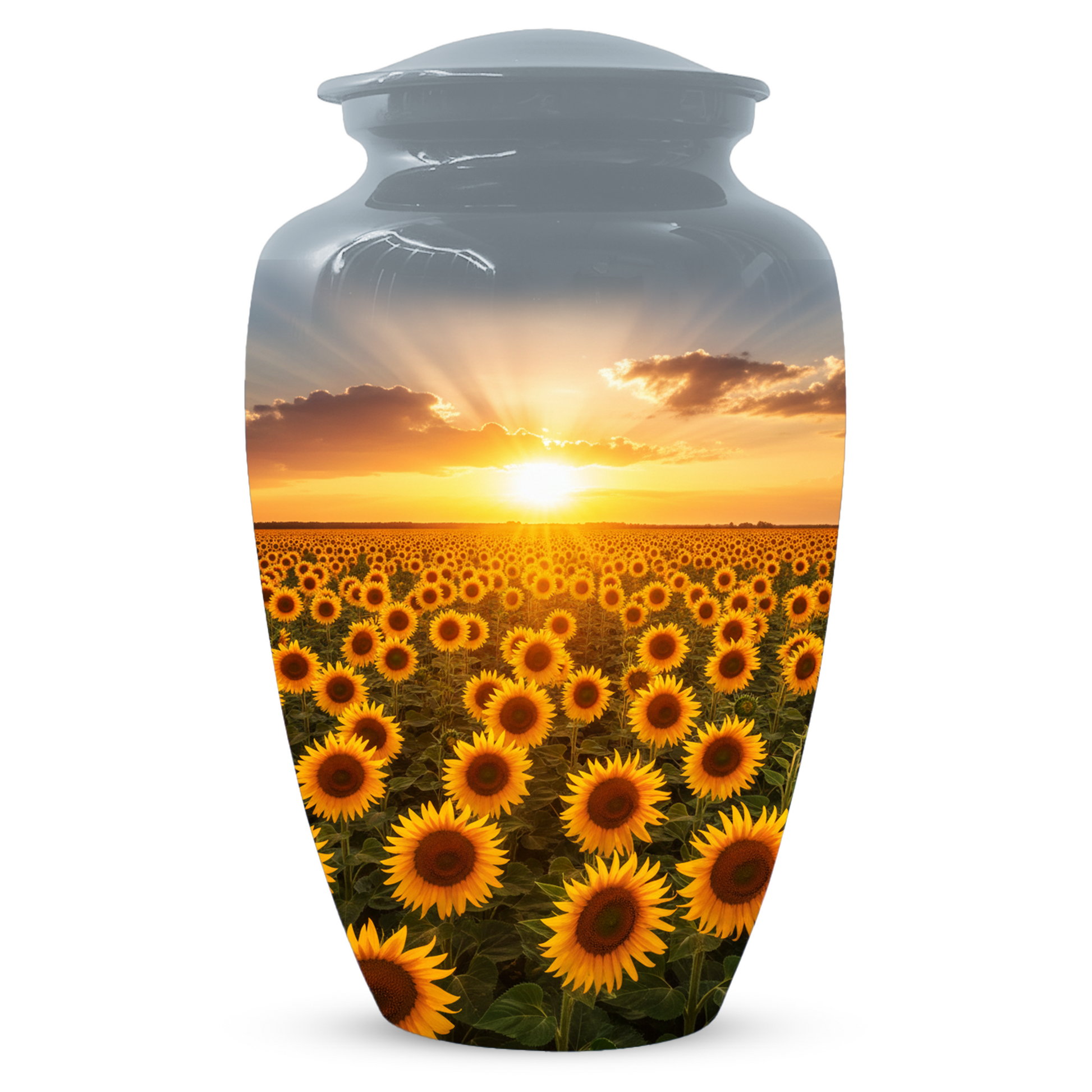 Sunflower Urn for Ashes, Custom Cremation Urn, Memorial Urn for Mom