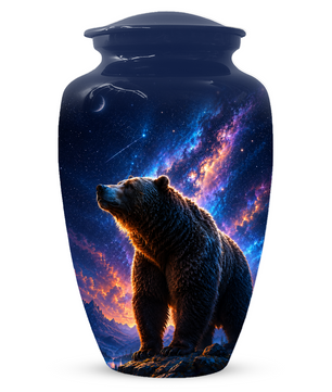 Bear Cremation Urn for Dad Ashes - Wildlife Memorial Extra Large Keepsake Urns