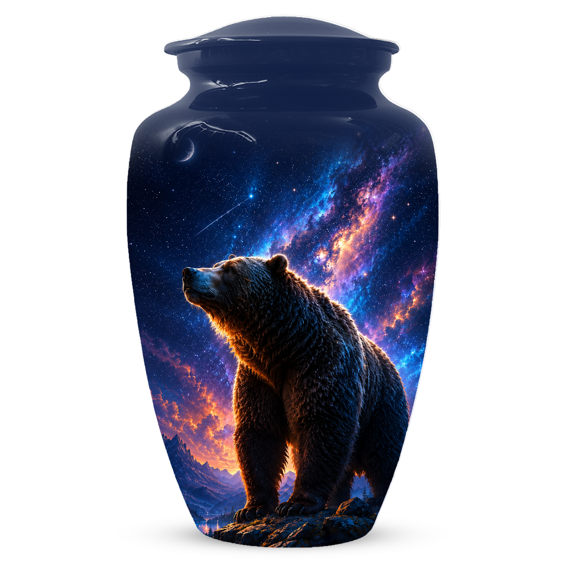 Bear Cremation Urn for Dad Ashes - Wildlife Memorial Extra Large Keepsake Urns