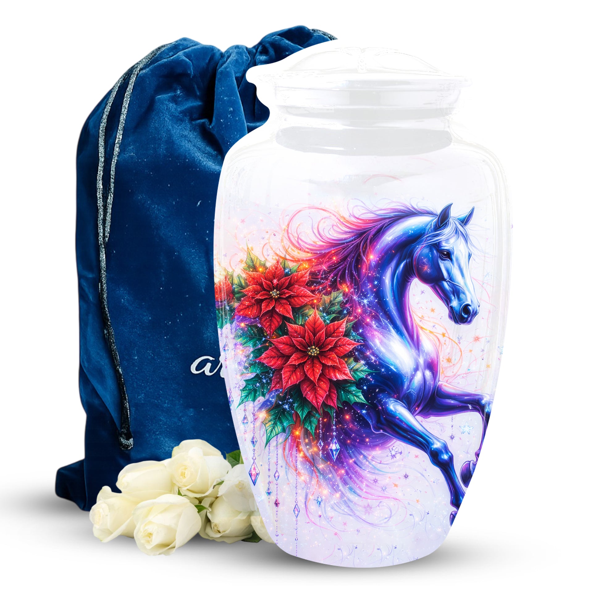 Horse Urn for Mom, Beautiful Cremation Large Urn for Women