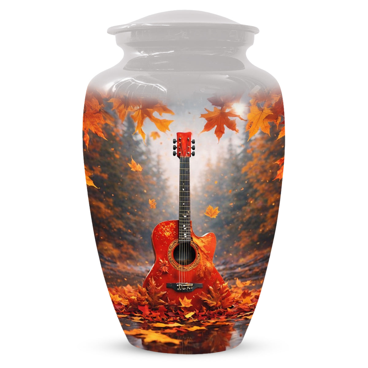 Guitar Memorial Urn for Mom - Music Keepsake Cremation Urns for Ashes