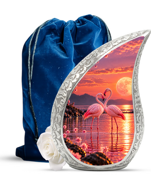 Flamingo Cremation Urn for Ashes, Flamingo Memorial Urn, Pink Flamingo Adult Urn, Bird Cremation Urn