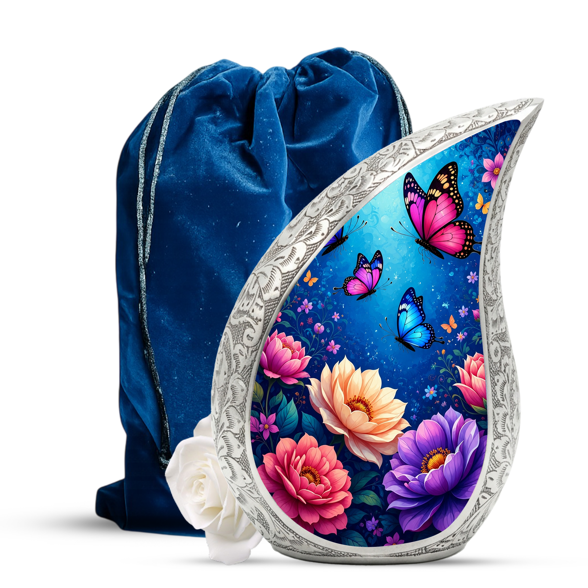 Beautiful Butterfly Cremation Urn for Adult Ashes