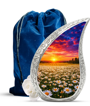 Sunflower Sunset Cremation Urn for Adult Ashes