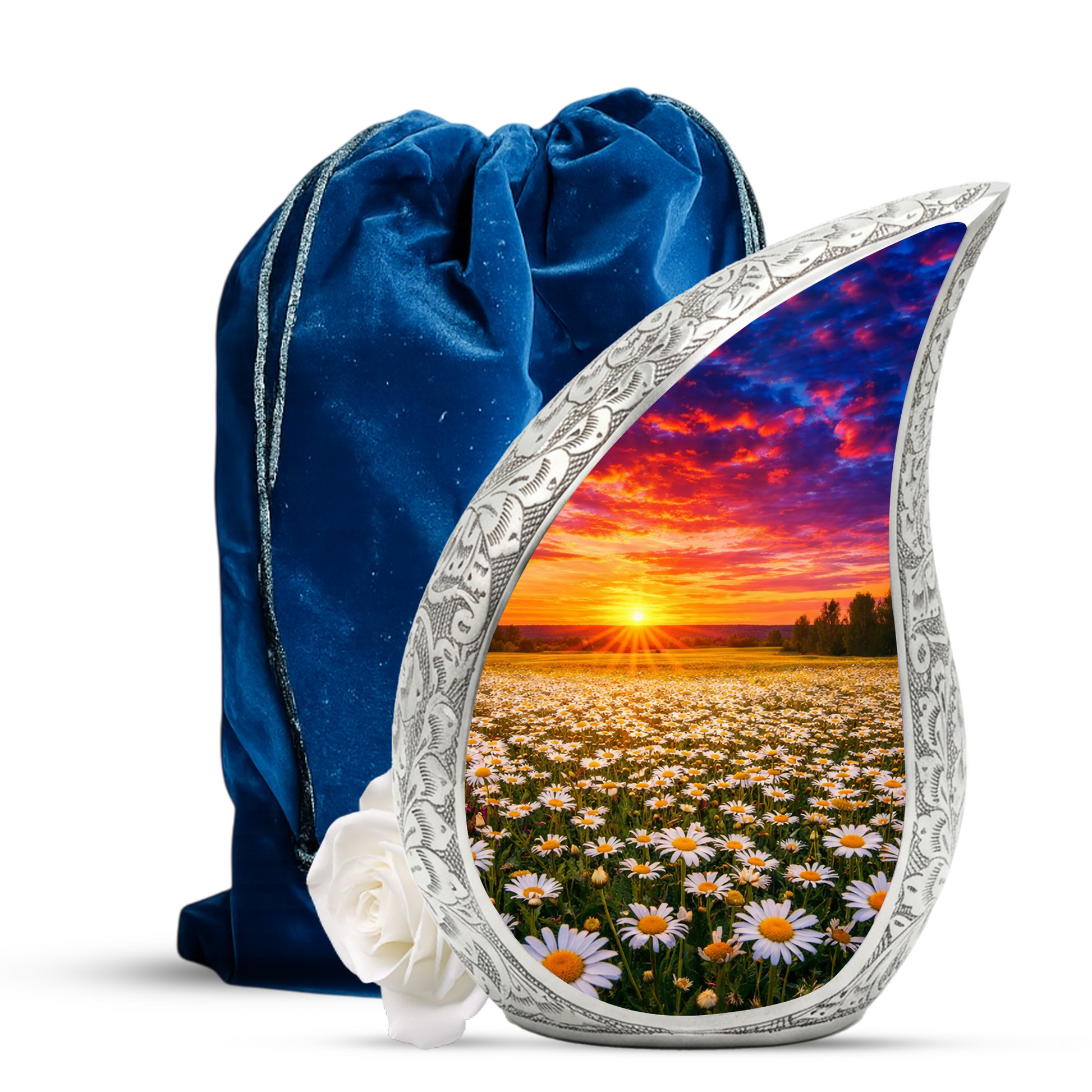 Sunflower Sunset Cremation Urn for Adult Ashes