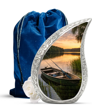 Fishing Adult Urn for Human Ashes – Gone Fishing Cremation Urn