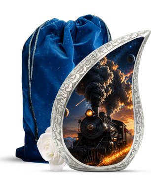 Train Urn for Human Ashes | Unique Adult Cremation Urn | Train Memorial Urn for Adult Ashes, Men & Women