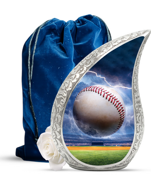 Baseball Funeral Urn for Dad, Baseball Memorial Urn for Human Ashes