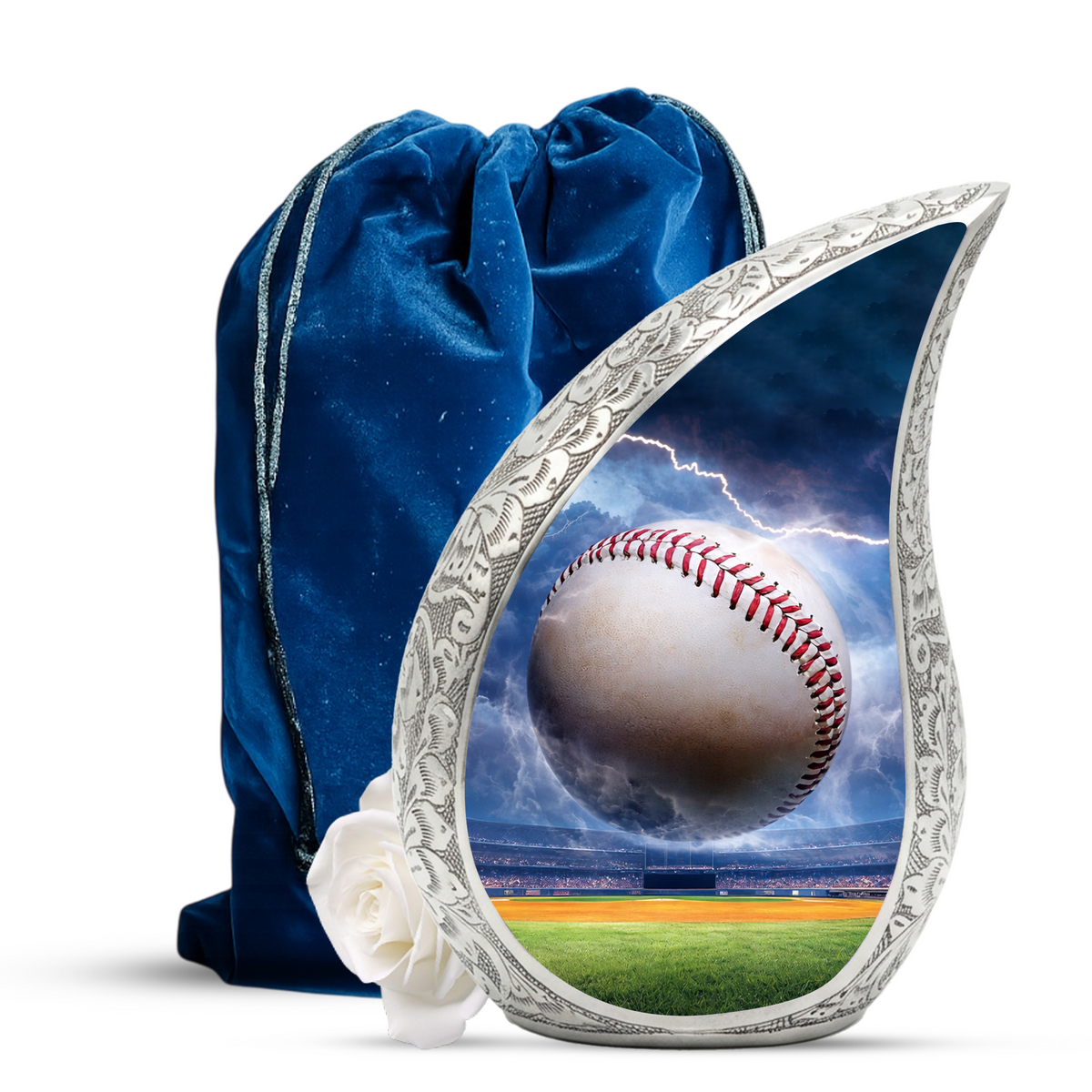 Baseball Funeral Urn for Dad, Baseball Memorial Urn for Human Ashes
