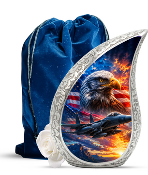 Eagle Urn for Human Ashes | Patriotic Adult Cremation Urn | Eagle Memorial Urn for Adult Ashes, Men & Women