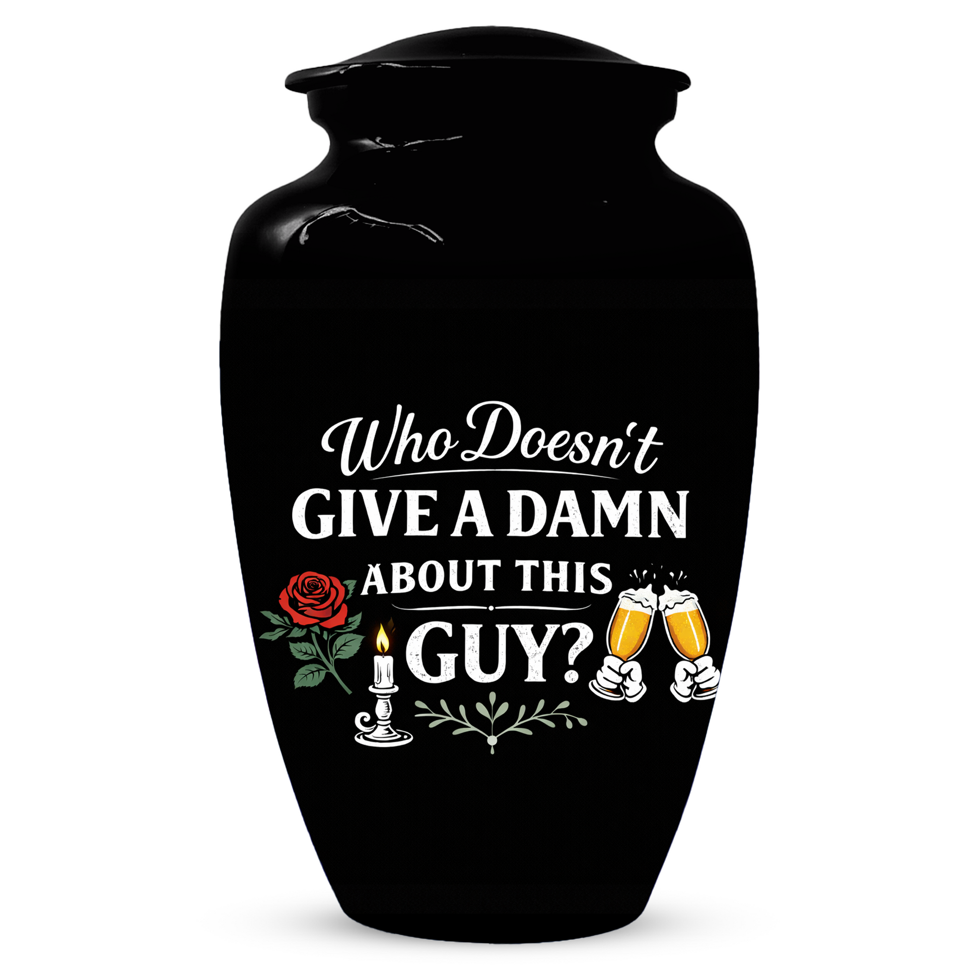 Funny Adult Urn for Ashes,  Personalized Memorial Urn for Dad
