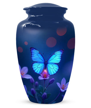 Blue Butterfly Urn for Human Ashes | Blue Butterfly Cremation Urn