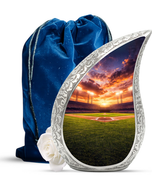 Baseball Stadium Adult Urn for Human Ashes – Premium Baseball Ground Cremation Urn