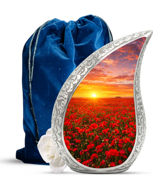 Flower Urn for Mom – Premium Floral Cremation Urn for Human Ashes |