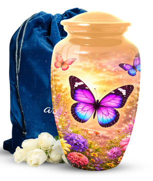 Personalized Butterfly Urn for Mom – Butterfly Large  Urns for Human Ashes