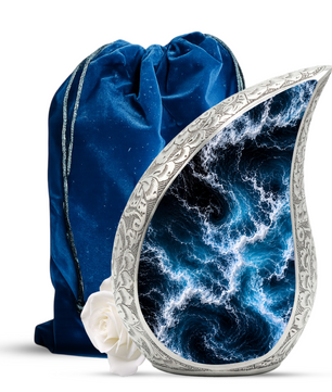 Beach Urn for Ashes, Ocean Wave Cremation Urn,Beautiful Ocean Keepsake Urn