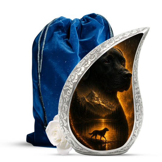 Dog Urn for Human Ashes | Beautiful Dog Memorial Adult Cremation Urn
