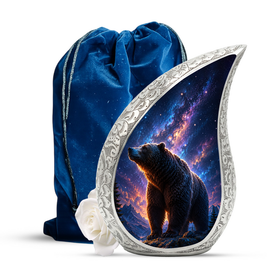 Bear Mountain Adult Urn for Human Ashes – Wildlife Adult Cremation Urn