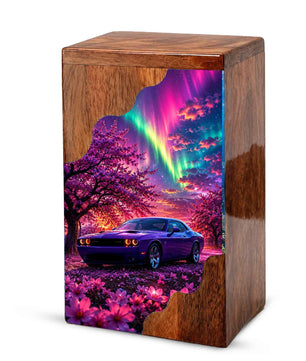 Car Wooden Cremation Urn – Wooden Urn for Human Ashes