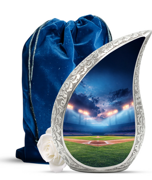 Baseball Stadium Funeral Urn for Dad, Adult Cremation Urn for Human Ashes